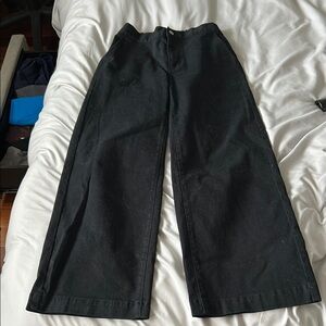 OAK + FORT Black Wide-Leg Pants